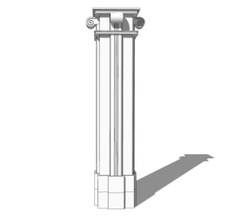 欧式柱子su模型