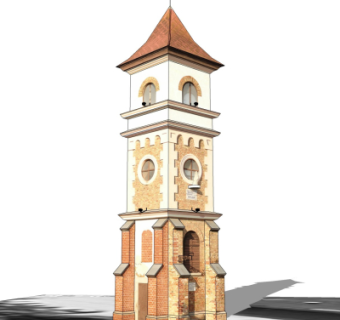 欧式建筑外观su模型