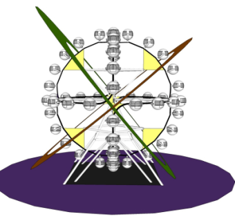 现代游乐设施su模型