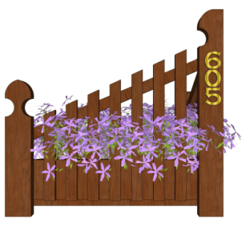 现代实木护栏su模型