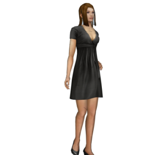 现代女士su模型