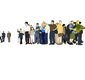 现代2d人物组件su模型