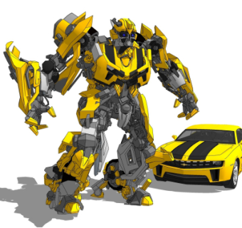 现代机器人变形金刚su模型