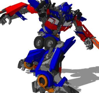 现代机器人变形金刚su模型