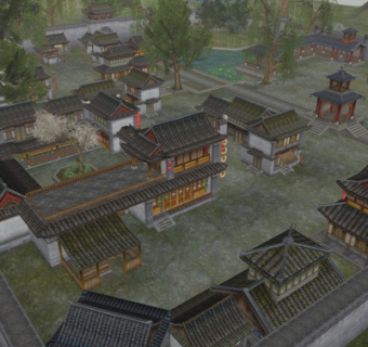 中式古建筑房屋su模型