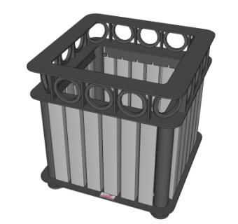 现代衣物收纳筐su模型