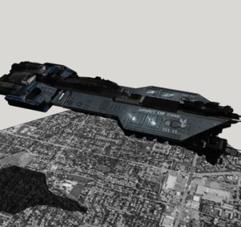 现代星际战舰su模型