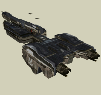 现代星际战舰su模型