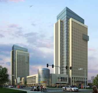 现代办公楼su模型