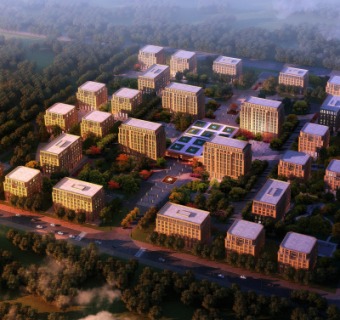 现代小区规划su模型