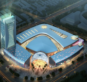 现代商业广场su模型