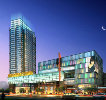 现代商业广场su模型