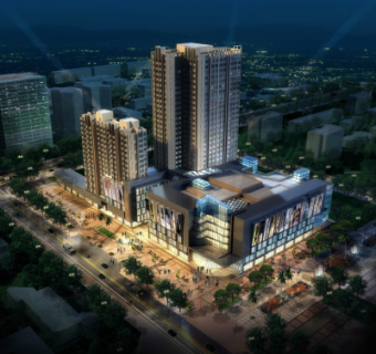 现代商业广场su模型