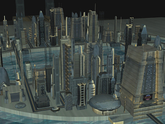 现代<em>城市建筑</em>外观su模型