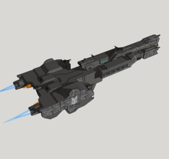 现代星际战舰su模型