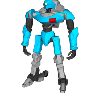 现代高达机器人su模型