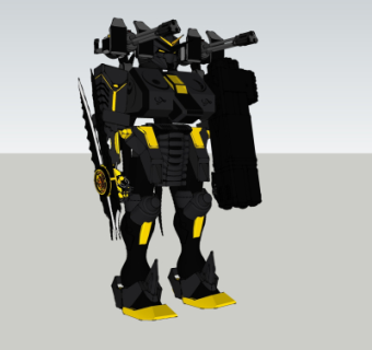 现代高达机器人su模型