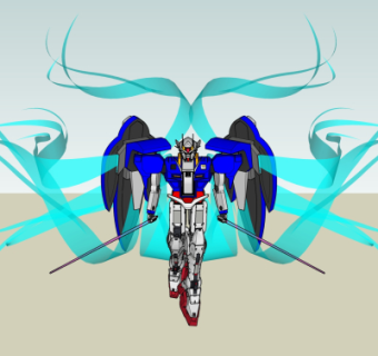 现代高达机器人su模型