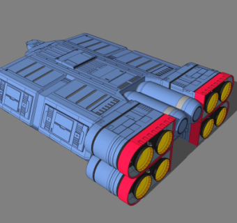现代星际战舰su模型