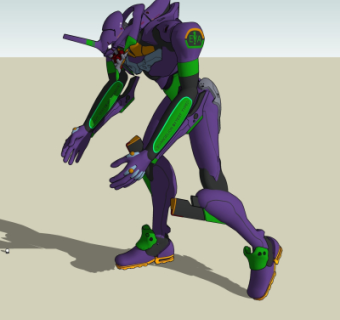 现代高达机器人su模型