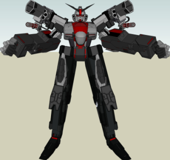 现代高达机器人su模型