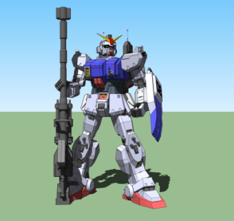 现代高达机器人su模型