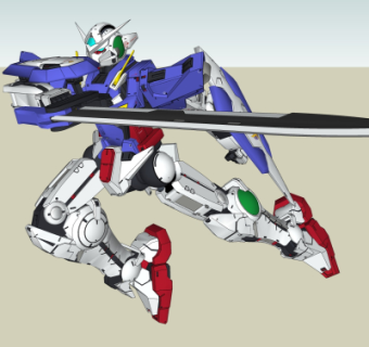 现代高达机器人su模型