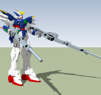 现代高达机器人su模型