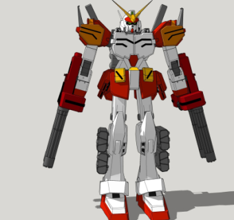 现代高达机器人su模型