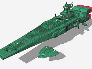 现代星际战舰su模型