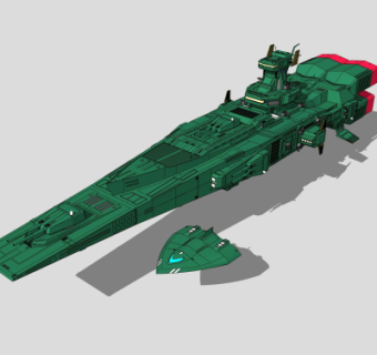 现代星际战舰su模型