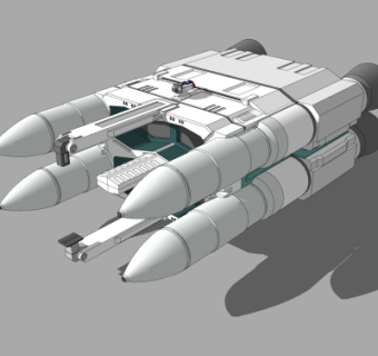 现代星际战舰su模型