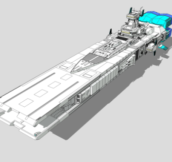 现代星际战舰su模型