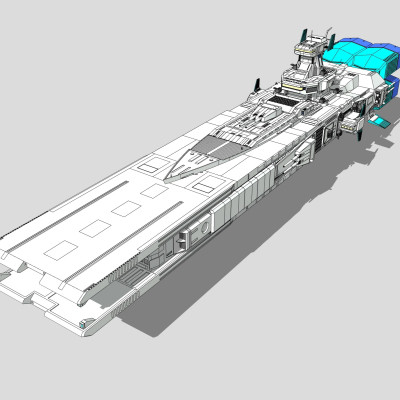 现代星际战舰su模型