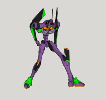 现代高达机器人su模型