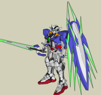 现代高达机器人su模型