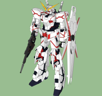 现代高达机器人su模型