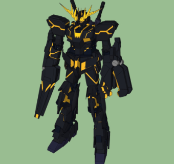 现代高达机器人su模型