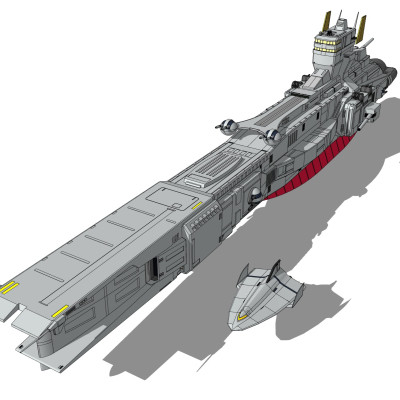 现代星际战舰su模型
