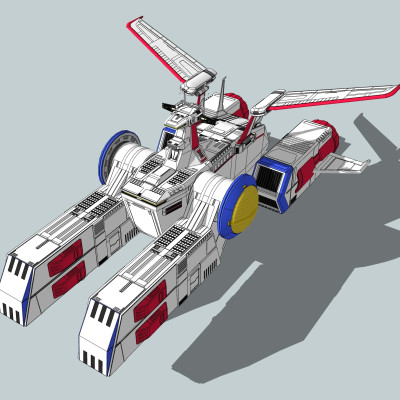 现代星际战舰su模型