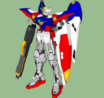 现代高达机器人su模型
