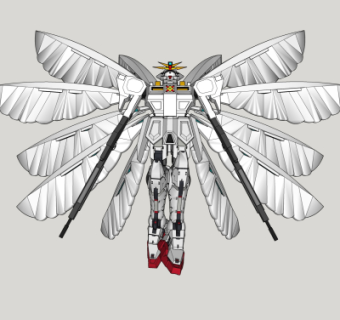 现代高达机器人su模型