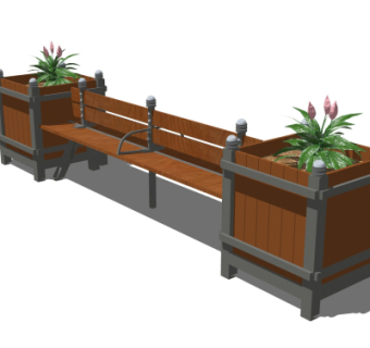 现代公用椅su模型