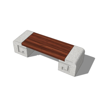 新中式公用椅su模型