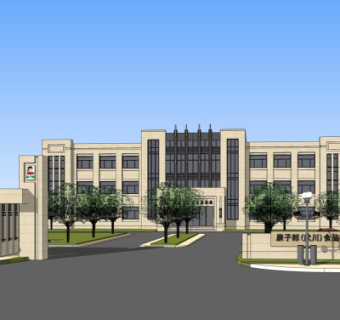 新古典办公楼su模型