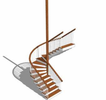 现代楼梯su模型