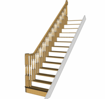 现代楼梯su模型