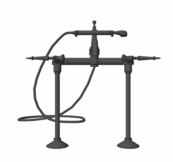 现代花洒su模型