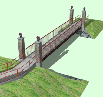 现代大桥免费su模型