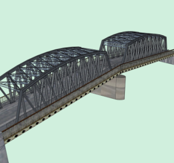 现代大桥免费su模型